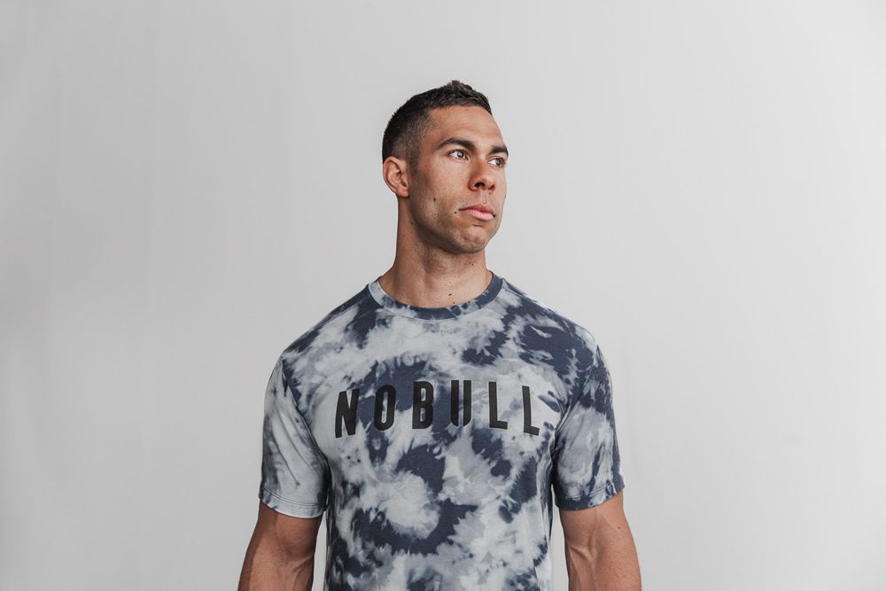 T-Shirts NOBULL Homme Bleu Tie-Dye - NOBULL,France (9153-EJNIO)